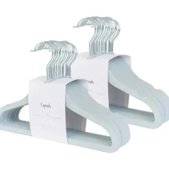 3 Sprouts 3 brotos - cabides de veludo para bebês, antiderrapantes, duráveis, pacote com 15, azul Best