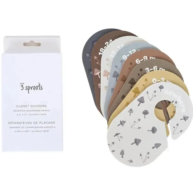 brotos__divisrias_de_arm_SKUQxJyuPIu_1.webp 3 Sprouts 3 brotos - divisórias de armário para bebês e crianças pequenas, conjunto de 8, cogumelo Discount