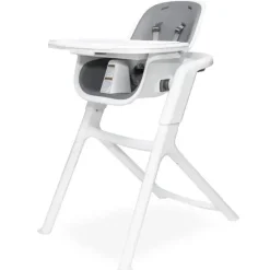 4 Moms - Cadeira alta Connect, branca/cinza Fashion