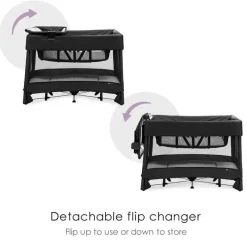 4 Moms - Playard portátil Breeze Plus, preto Online