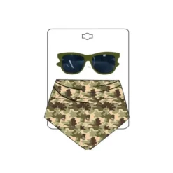 Little Me Acessórios - Óculos de Sol e Bandana Camuflada, 0/12M Outlet