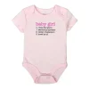 AD Sutton - Body para Bebê Menina, Rosa Outlet