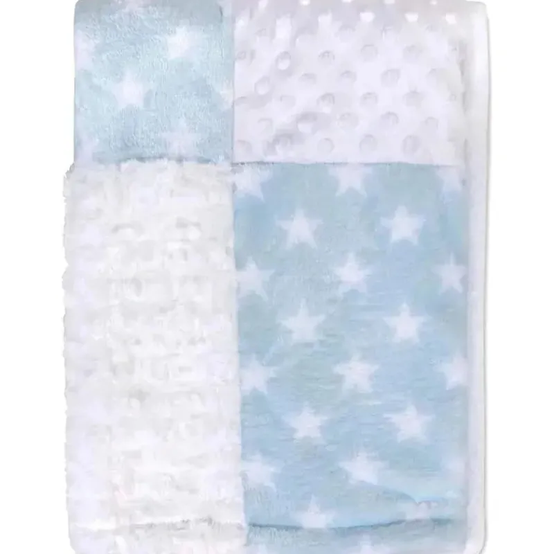 ad_sutton__cobertores_ess_SKUC8iERlrR_2.webp AD Sutton - Cobertores essenciais para bebês com cobertor de segurança, azul urso Clearance