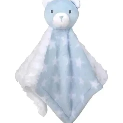 AD Sutton - Cobertores essenciais para bebês com cobertor de segurança, azul urso Clearance