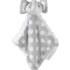 AD Sutton - Cobertores essenciais para bebês com cobertor de segurança, cinza elefante Fashion