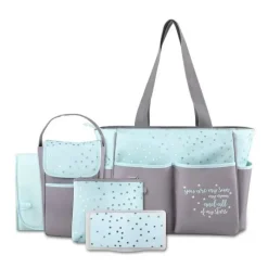 AD Sutton - Conjunto de bolsas de fraldas essenciais para bebês 5Pk, azul Discount