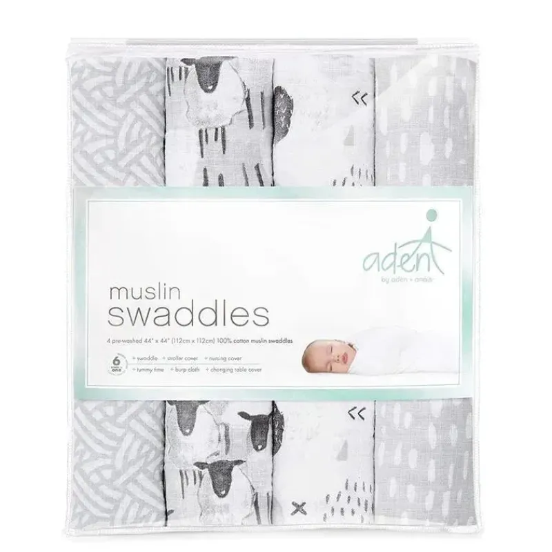 aden__anais___pk_swaddles_SKU9mHFg4mU_0.webp Aden + Anais - 4 Pk Swaddles de musselina, pasto Hot