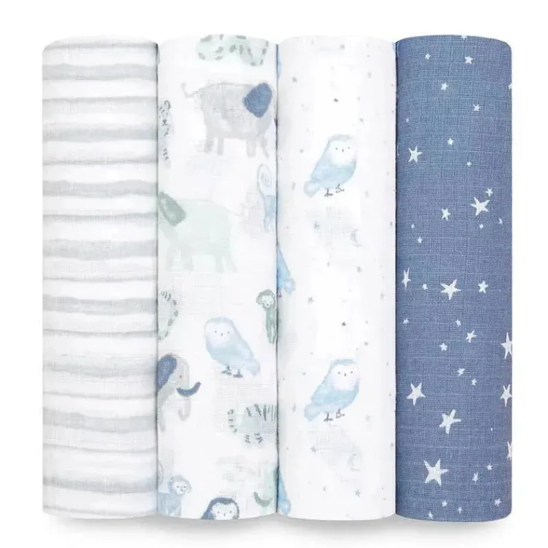 aden__anais___pk_swaddles_SKUDTscgTSC_0.webp Aden + Anais - 4 Pk Swaddles Muslin, Time To Dream Hot