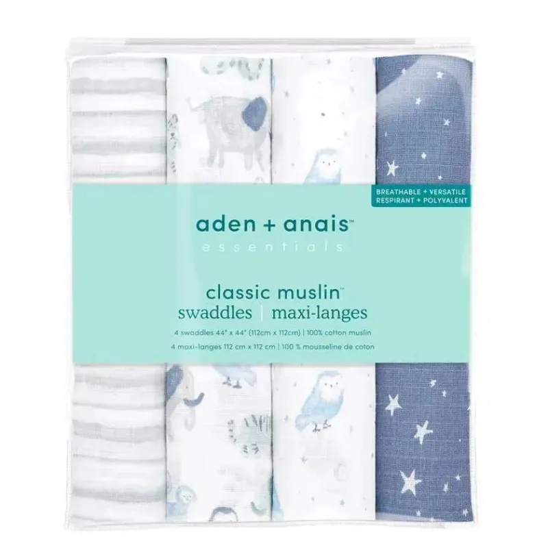 aden__anais___pk_swaddles_SKUDTscgTSC_2.webp Aden + Anais - 4 Pk Swaddles Muslin, Time To Dream Hot