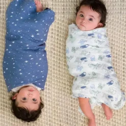 Aden + Anais - 4 Pk Swaddles Muslin, Time To Dream Hot