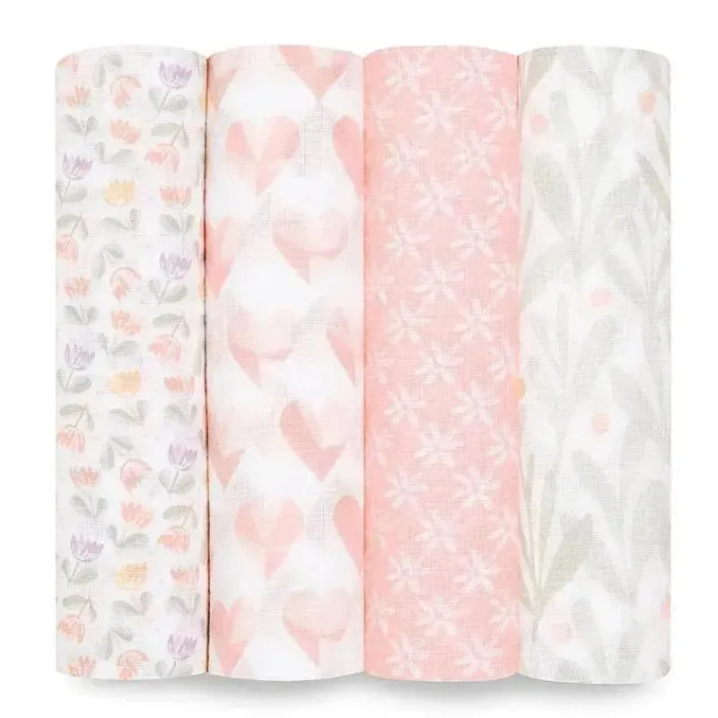 aden__anais___pk_swaddles_SKUR2eGdm49_2.webp Aden + Anais - 4 Pk Swaddles Muslin, Piece of My Heart Discount