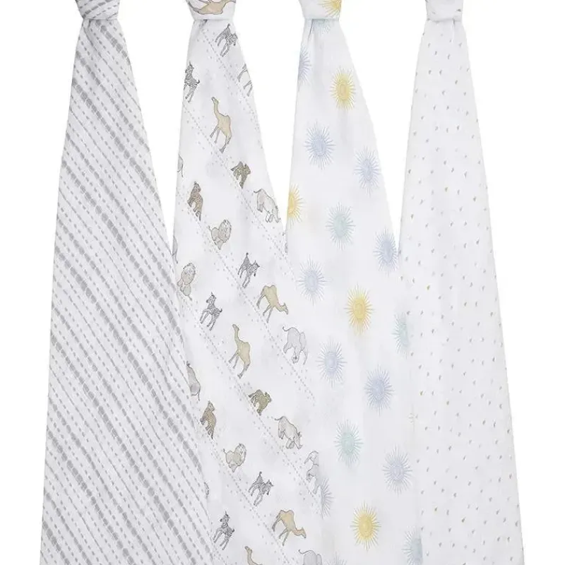 aden__anais___pk_swaddles_SKUlC8nlNmB_2.webp Aden + Anais - 4 Pk Swaddles Muslin, Sunshine Hot