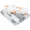 Aden + Anais - 4 Pk Swaddles Muslin, Safari Babes Online