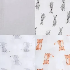 Aden + Anais - 4 Pk Swaddles Muslin, Safari Babes Online