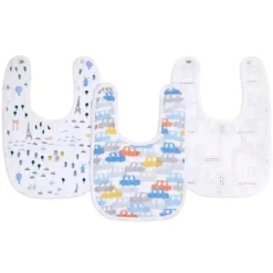 Aden + Anais - Babador de encaixe de musselina 3Pk, Little Big World Clearance