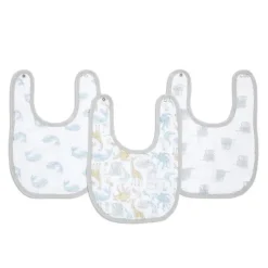 Aden + Anais - Babador de musselina de algodão 3Pk, história natural Fashion