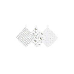Aden + Anais - Conjunto de 3 toalhas de rosto Essentials Classic Dino Jungle Best