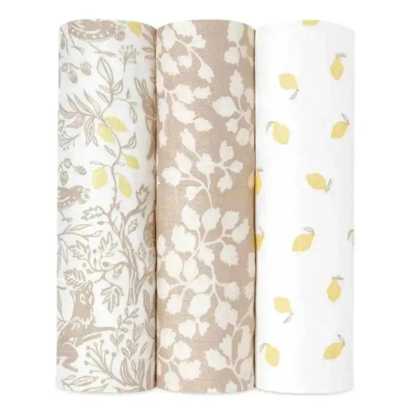 aden__anais__pack_swaddle_SKURwsLbHh1_0.webp Aden + Anais - 3-Pack Swaddles - Silky Soft Natural, Woodland Clearance