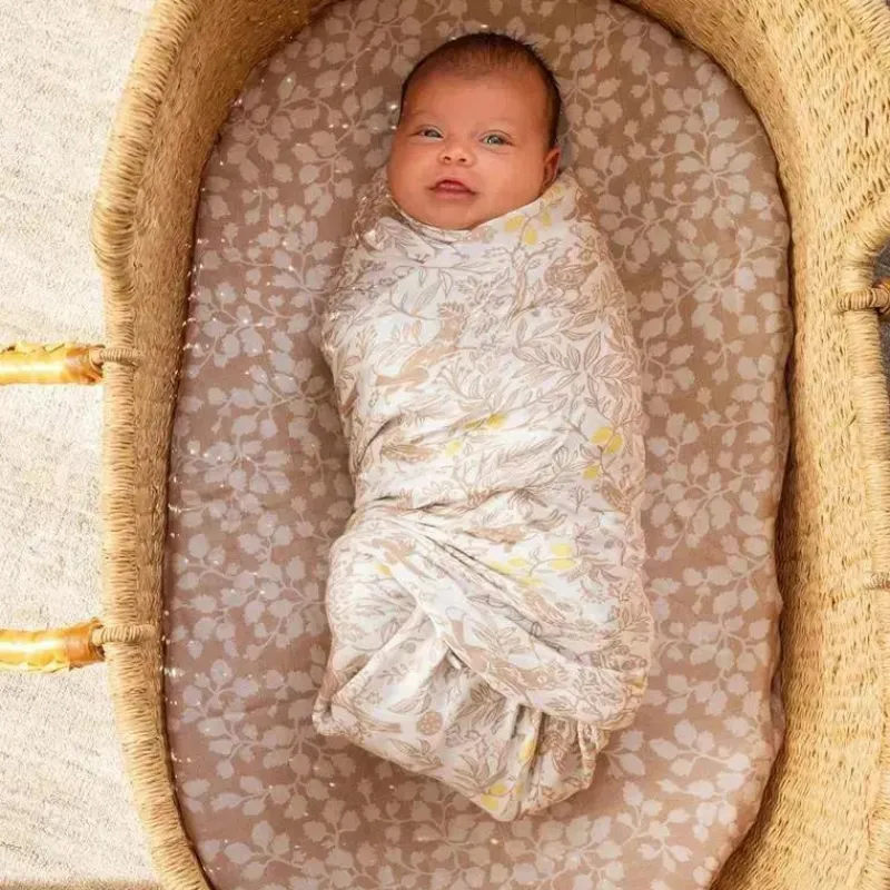 aden__anais__pack_swaddle_SKURwsLbHh1_4.webp Aden + Anais - 3-Pack Swaddles - Silky Soft Natural, Woodland Clearance