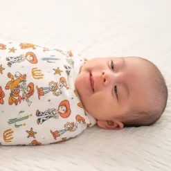 Aden + Anais - 3Pk Essentials Easy Swaddle Wrap Quick Change with Bottom Zipper, Toy Story Clearance