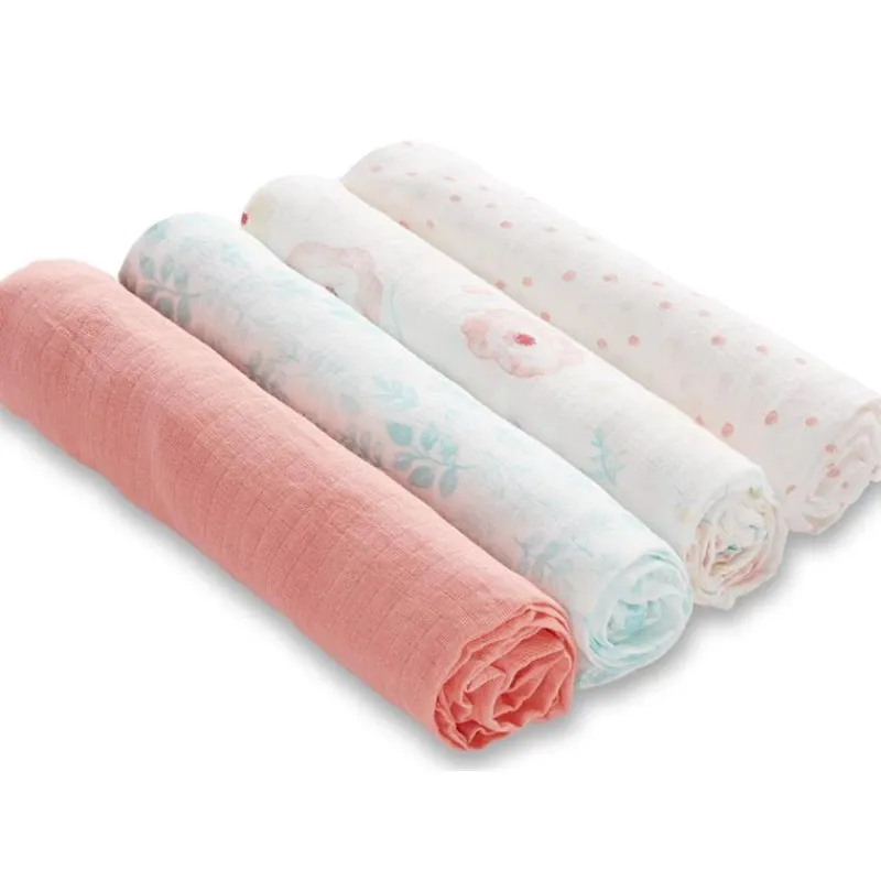 aden__anais__pk_essential_SKUf6EAK9WH_0.webp Aden + Anais - 4Pk Essentials Muslin Swaddle Blankets, Full Bloom Clearance
