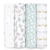 Aden + Anais - 4Pk Swaddles de musselina Animais do alfabeto Clearance