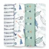 Aden + Anais - Swaddle de musselina de algodão 4Pk, Dinotime Clearance