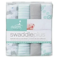 Aden + Anais - Swaddle de musselina de algodão 4 unidades, estrela bebê Outlet