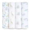 Aden + Anais - Swaddle de musselina de algodão 4Pk, história natural Sale
