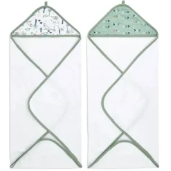 Aden + Anais - Toalha com capuz de musselina de algodão 2Pk, Dinotime Outlet