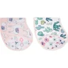 Aden + Anais pacote de 2 babetes Burpy Classic, Trail Blooms Fashion
