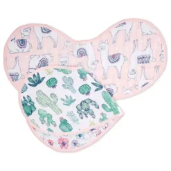 Aden + Anais pacote de 2 babetes Burpy Classic, Trail Blooms Fashion