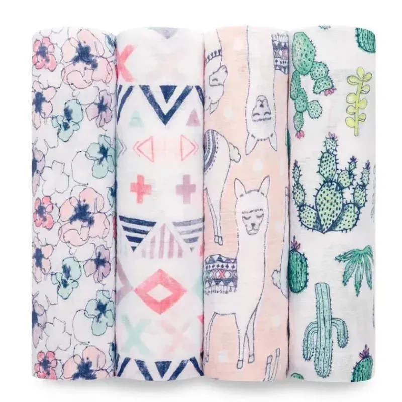 aden__anais_trail_blooms__SKUibHdtBUy_0.webp Aden + Anais Trail Blooms 47 Conjunto de Swaddle Clássico, Pacote com 4 Online