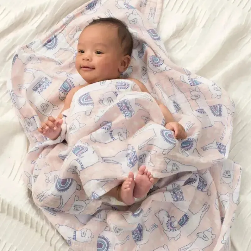 aden__anais_trail_blooms__SKUibHdtBUy_3.webp Aden + Anais Trail Blooms 47 Conjunto de Swaddle Clássico, Pacote com 4 Online