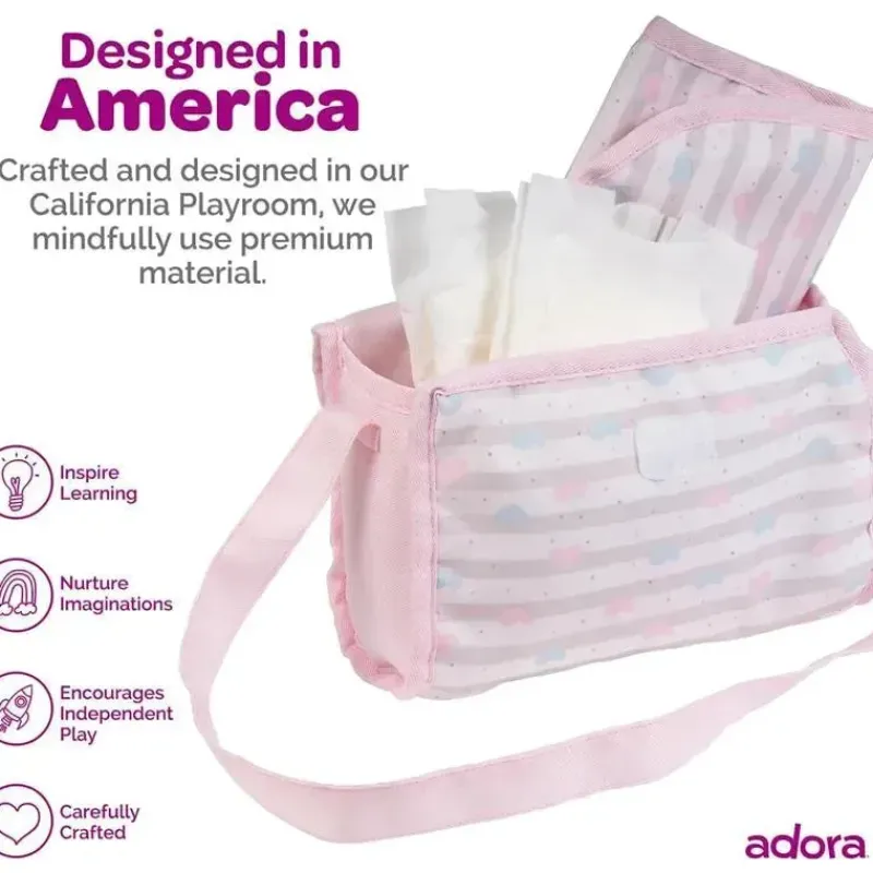 adora__bolsa_de_fraldas_p_SKUZ7PptvHz_5.webp Adora - Bolsa de fraldas para boneca, inclui trocador e 2 fraldas de boneca, rosa pastel clássico Discount