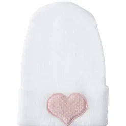 Adora Baby Gifts - Chapéu de hospital para recém-nascidos, coração blush felpudo Best