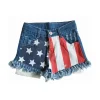 Aier – Shorts jeans estrela de verão para bebês meninas 4 de julho Fashion