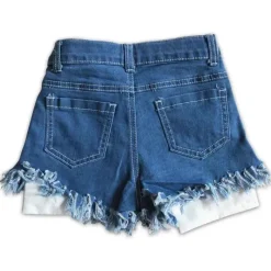 Aier – Shorts jeans estrela de verão para bebês meninas 4 de julho Fashion
