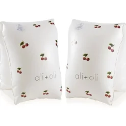 Ali + Oli - Asas de faixa de braço de natação flutuador inflável (cereja) Hot