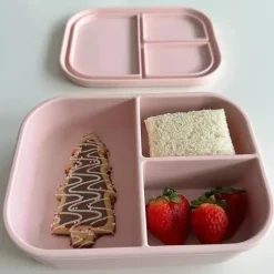 Ali + Oli - Caixa Bento de Silicone à Prova de Vazamento, Blush Online