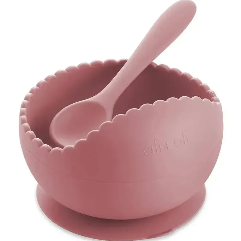 ali__oli__conjunto_de_tig_SKU8EYZKvnf_0.webp Ali + Oli - Conjunto de tigela e colher de silicone ondulado, rosa empoeirado Fashion