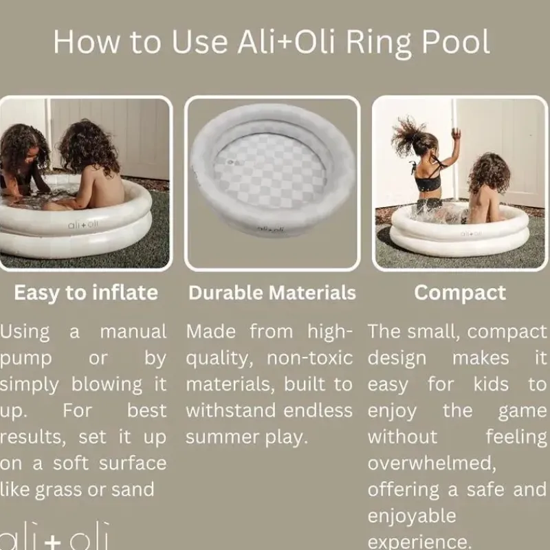 ali__oli__piscina_inflvel_SKUTAQzRaRt_6.webp Ali + Oli - Piscina inflável para crianças pequenas Two Rings 35 pol (Checkers) Clearance