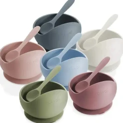 Ali + Oli Suction Bowl &amp; Colher (Blush) Outlet