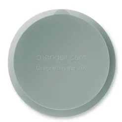 Ali + Oli Taça de Sucção e Colher (Hortelã) Borda Ondulada Clearance
