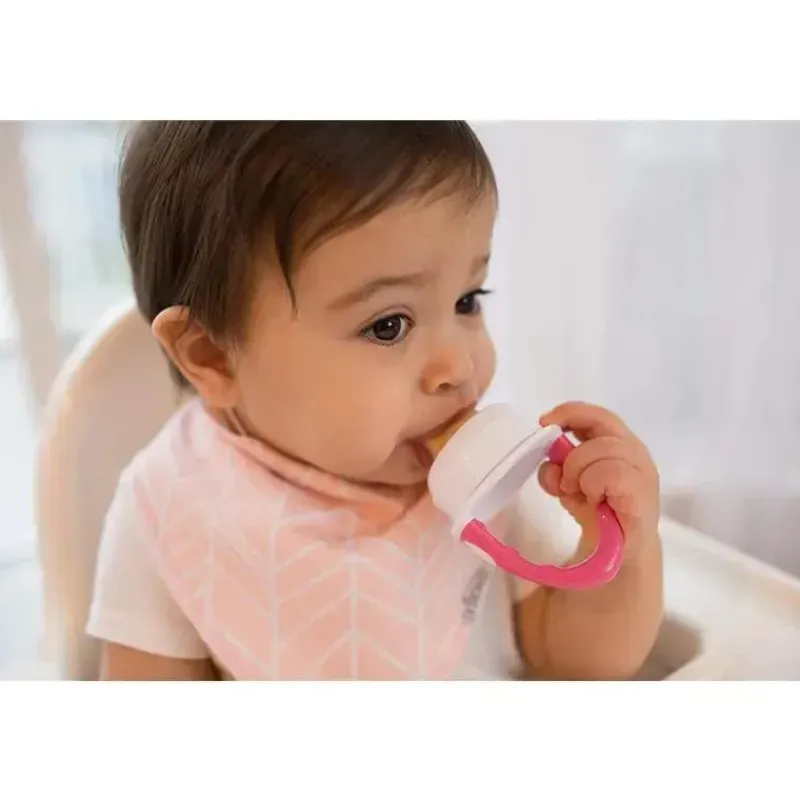 alimentador_de_silicone_d_SKUVzDqZPhn_1.webp Dr. Brown's Alimentador de silicone Dr. Brown's Fresh Firsts, rosa, 1 pacote Clearance