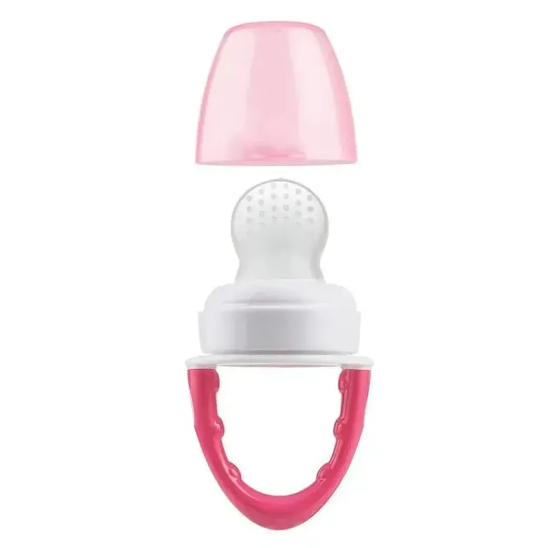 alimentador_de_silicone_d_SKUVzDqZPhn_3.webp Dr. Brown's Alimentador de silicone Dr. Brown's Fresh Firsts, rosa, 1 pacote Clearance