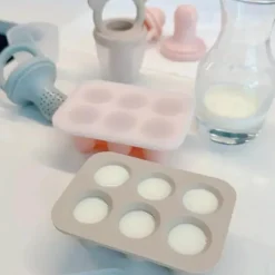 Ali + Oli Ali+Oli - Bandejas para freezer de leite materno, silicone de qualidade alimentar sem BPA, pacote com 2, rosa claro Clearance
