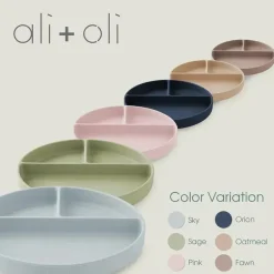 Ali + Oli Ali+Oli - Placa de Sucção de Silicone, Sálvia Outlet