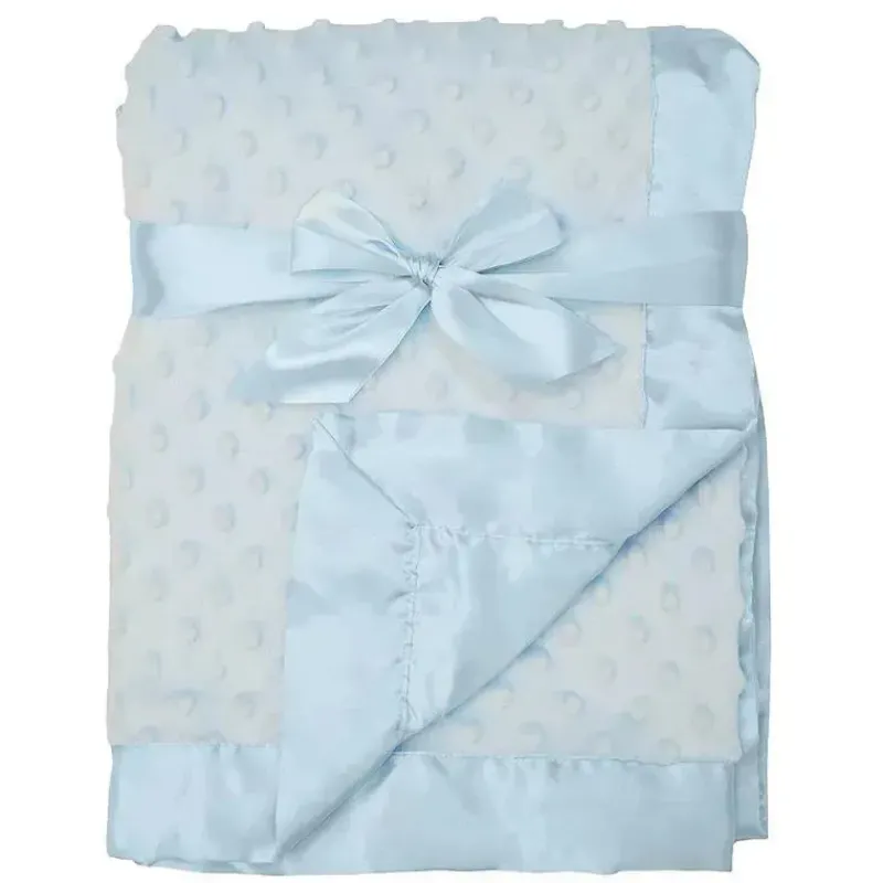 american_baby__cobertor_r_SKURNdQdr35_0.webp American Baby Company American Baby - Cobertor Recebedor Celestial Macio Chenille Minky Dot, Azul Fashion