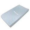 American Baby Company American Baby - Heavenly Soft Minky Dot com contorno para trocador, azul New